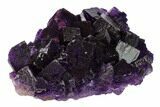 Purple, Cubic Fluorite Crystal Cluster - Elmwood Mine #153330-2